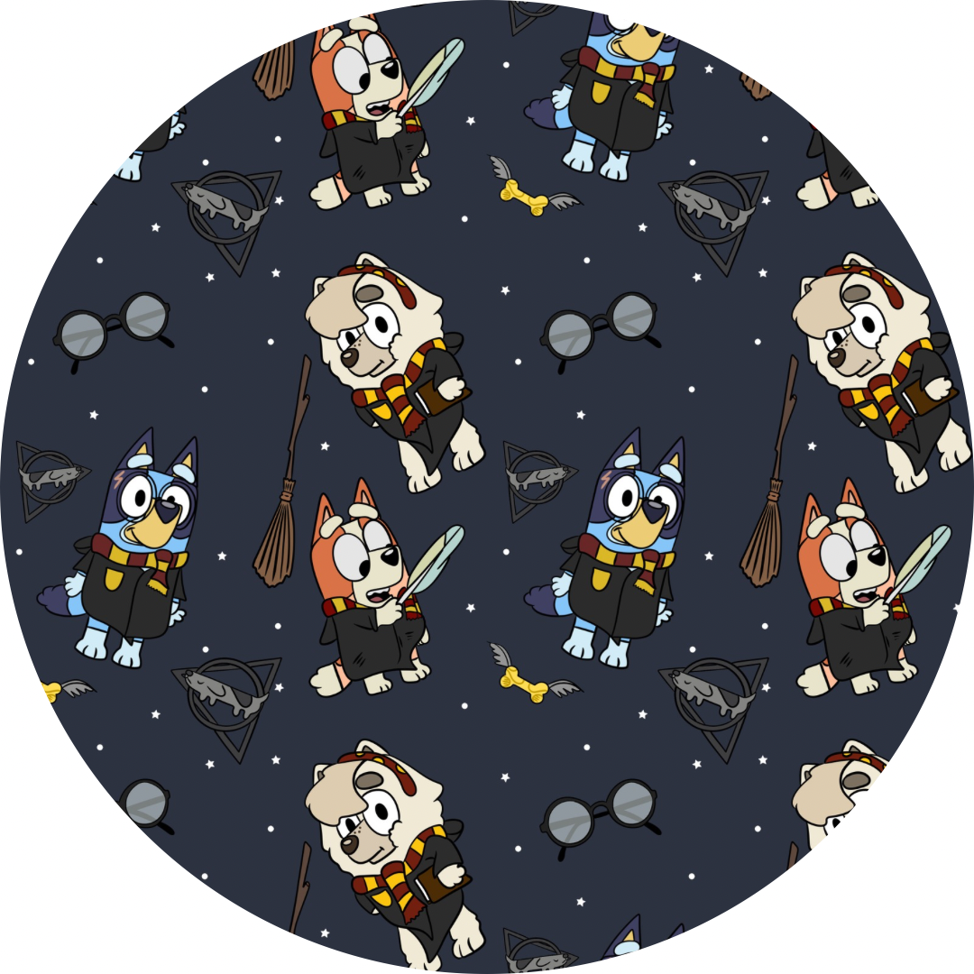 Yer A Wizard, Heeler! Bamboo Long Sleeve Two Piece Pajama Set