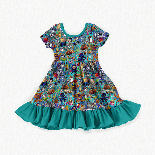 Star Wars Toons Bamboo Short Sleeve Ruffle Dress