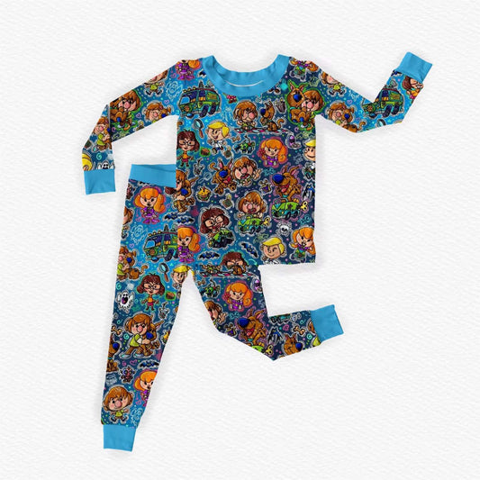 Scooby Toons Bamboo Long Sleeve Two Piece Pajama Set