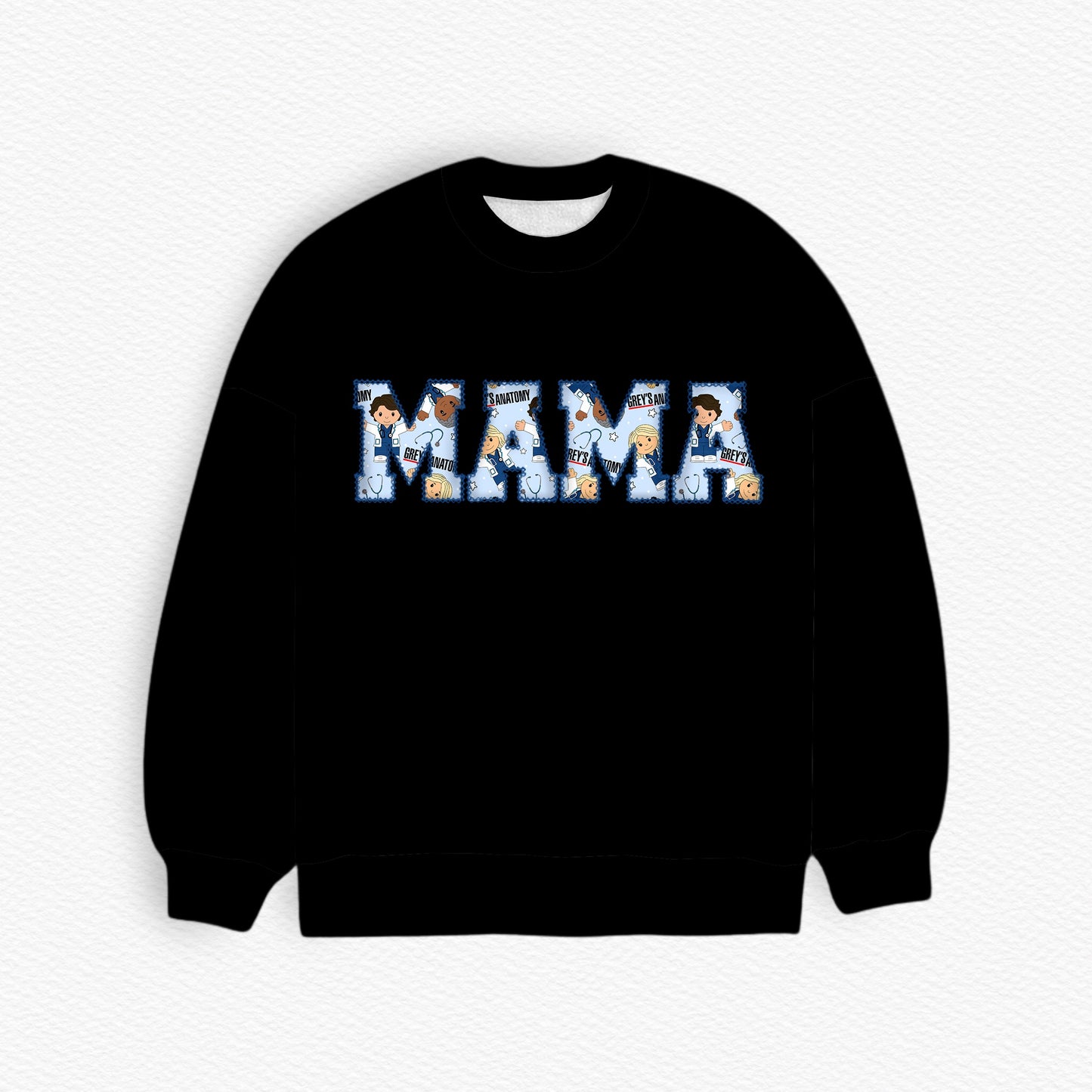 "Pick Me" Tiny People MAMA Embroidered French Terry Bamboo Adult Sweatshirt