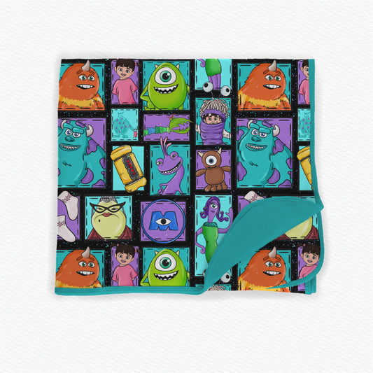 Scare Team! Patchwork Bamboo Blanket