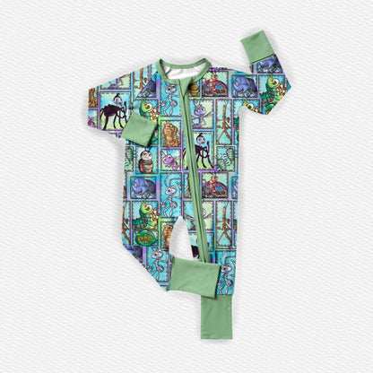 Bugs! Patchwork Bamboo Zippy Pajamas