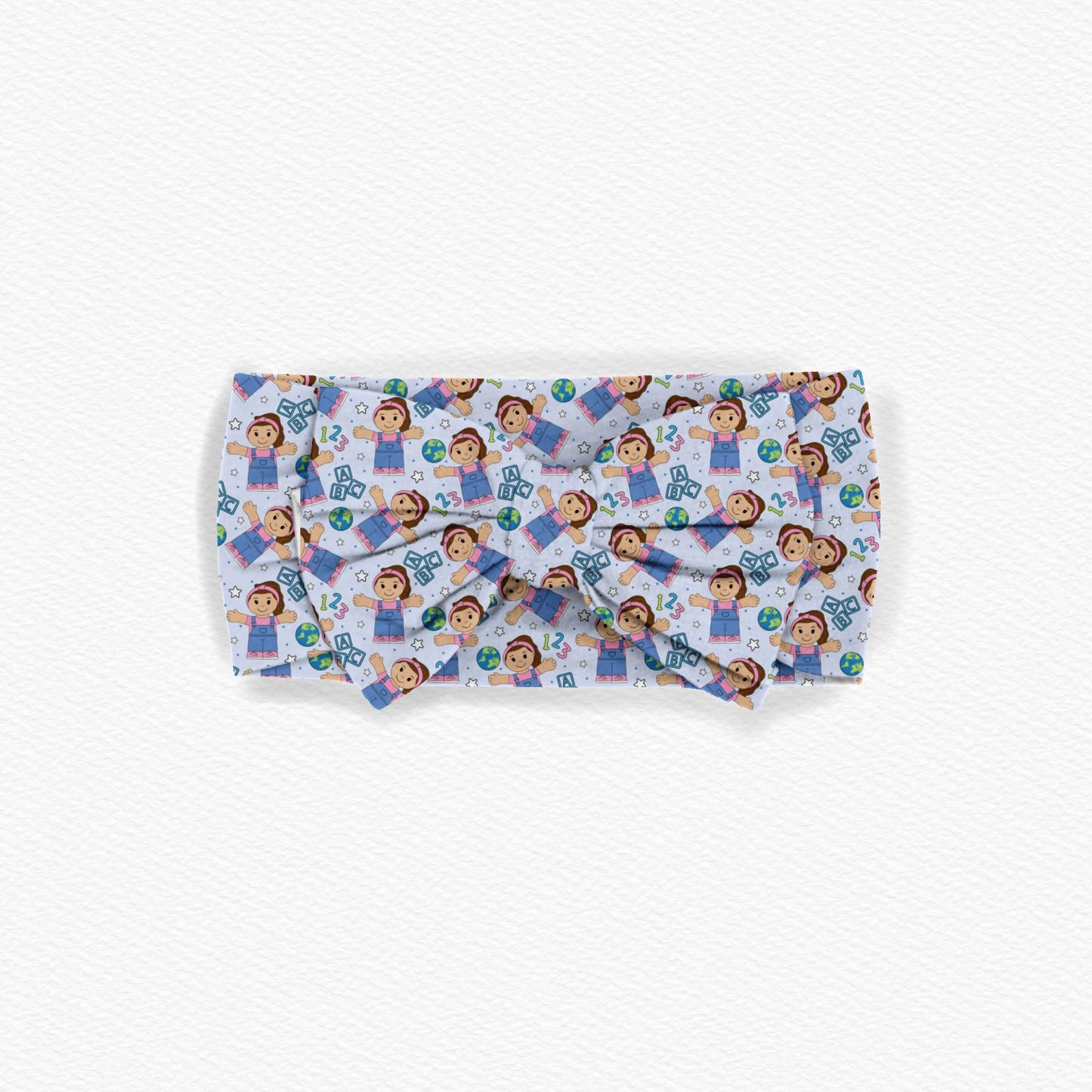 Icky Sticky Bubblegum Tiny People Bamboo Bow Headband