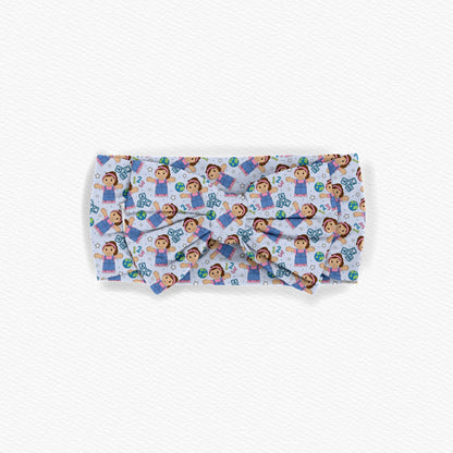Icky Sticky Bubblegum Tiny People Bamboo Bow Headband
