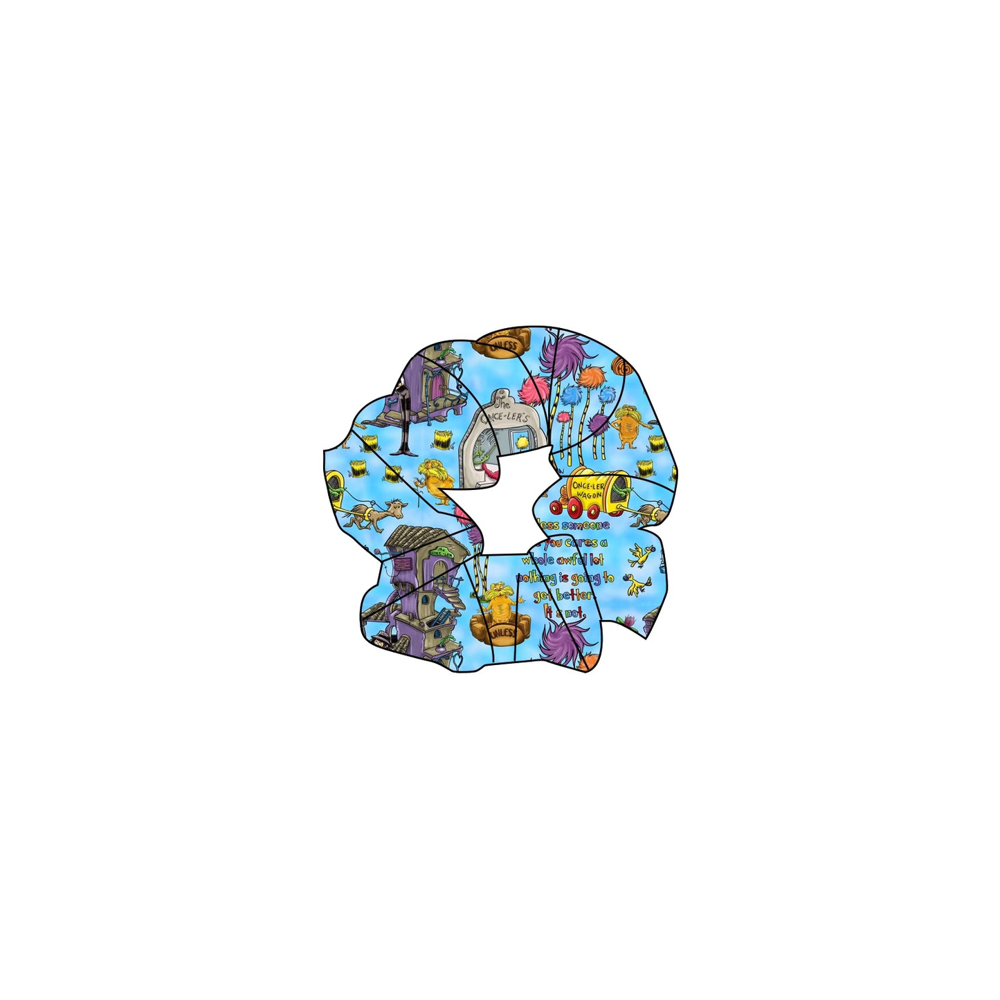 Seuss Bamboo Scrunchie