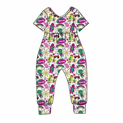 Barney Bamboo Short Sleeve Day Romper