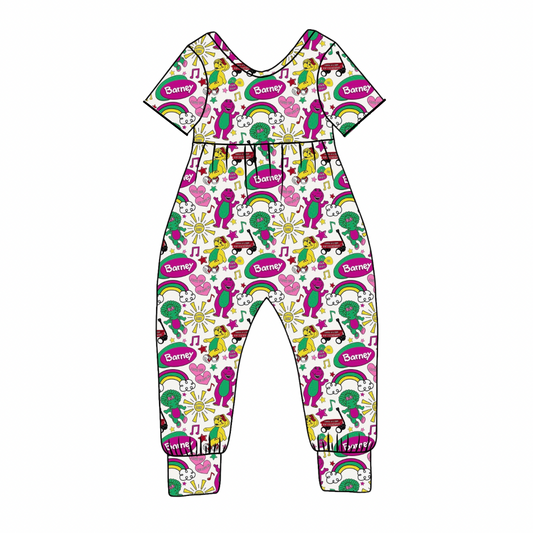 Barney Bamboo Short Sleeve Day Romper