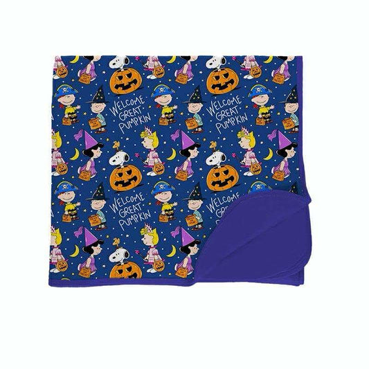 Charlie Halloween 50x50 Triple Layered Bamboo Blanket