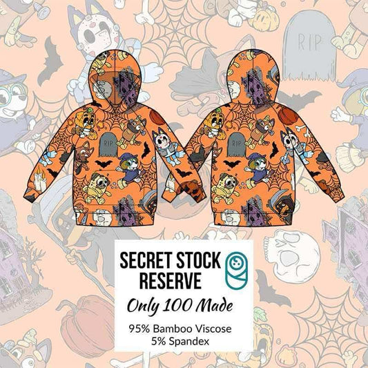 Heeler Halloween Bamboo Hoodie