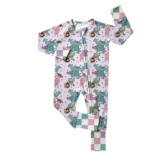 Monsters Halloween Bamboo Zippy Pajamas
