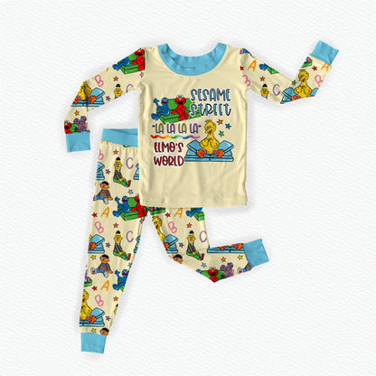 Alphabet Adventures Bamboo Long Sleeve Two Piece Pajama Set