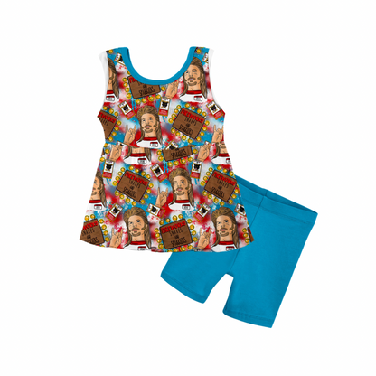 Life's A Garden, Dig It Bamboo Tank Peplum & Shorts Set