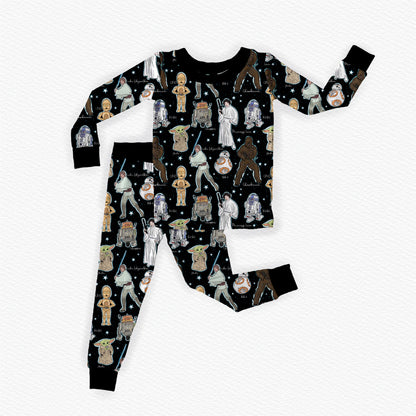 Galactic Dreams Bamboo Long Sleeve Two Piece Pajama Set