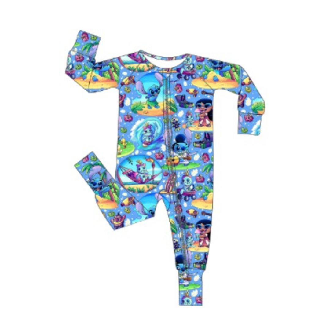 He Mele No Lilo Bamboo Zippy Pajamas