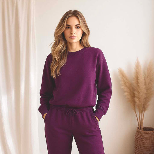 Plum Women's Cozy French Terry Bamboo Adult Sweatshirt