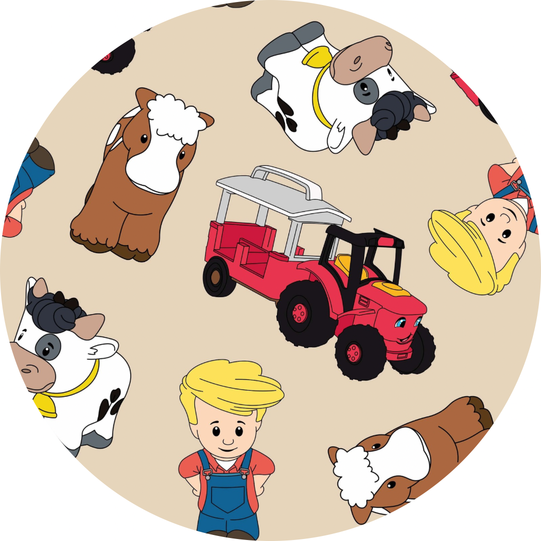 Farm Tiny People Bamboo Adult Headband