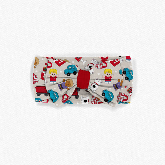 Shopping Spree Tiny People Bamboo Bow Headband
