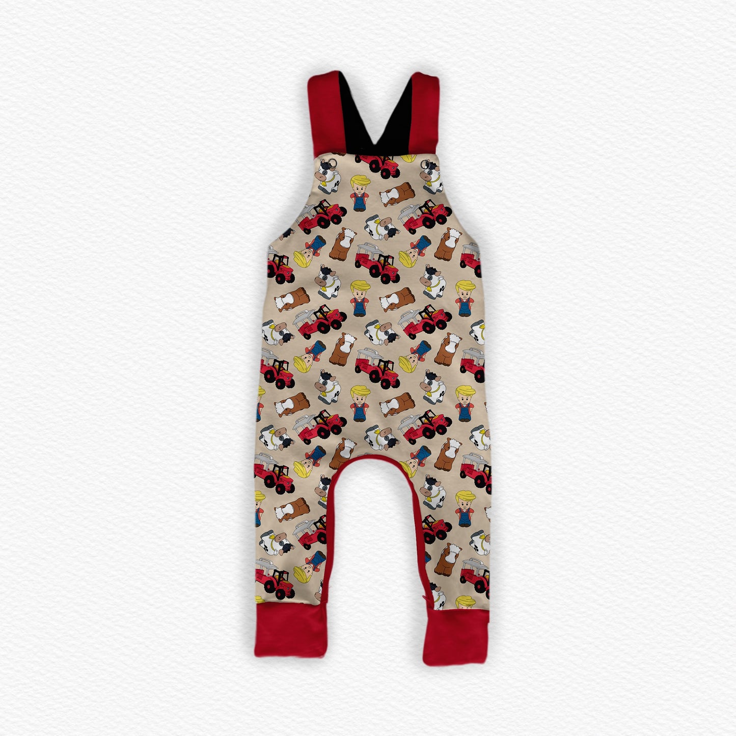 Farm Tiny People Bamboo Overalls