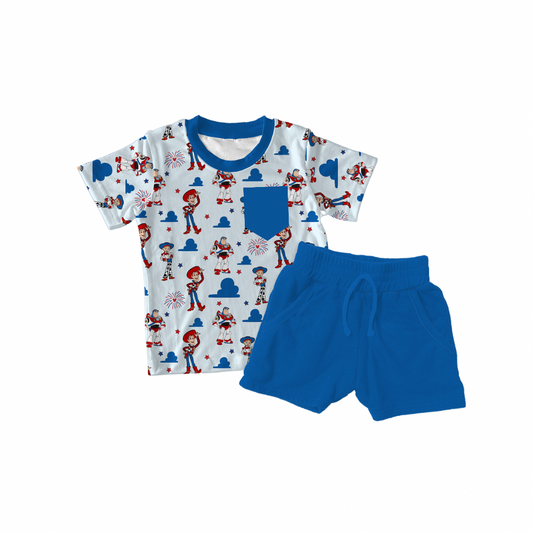 Patriotic Toys Bamboo T-shirt & Shorts Set