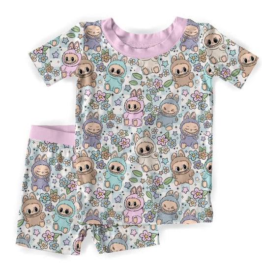 Lychee Berry Bamboo Short Sleeve & Shorts Two Piece Pajama Set