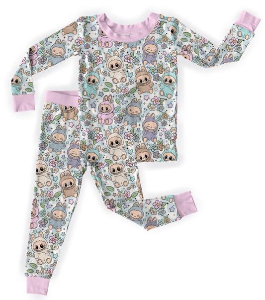 Lychee Berry Bamboo Long Sleeve Two Piece Pajama Set