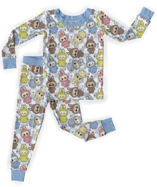 Sea Salt Coconut Bamboo Long Sleeve Two Piece Pajama Set