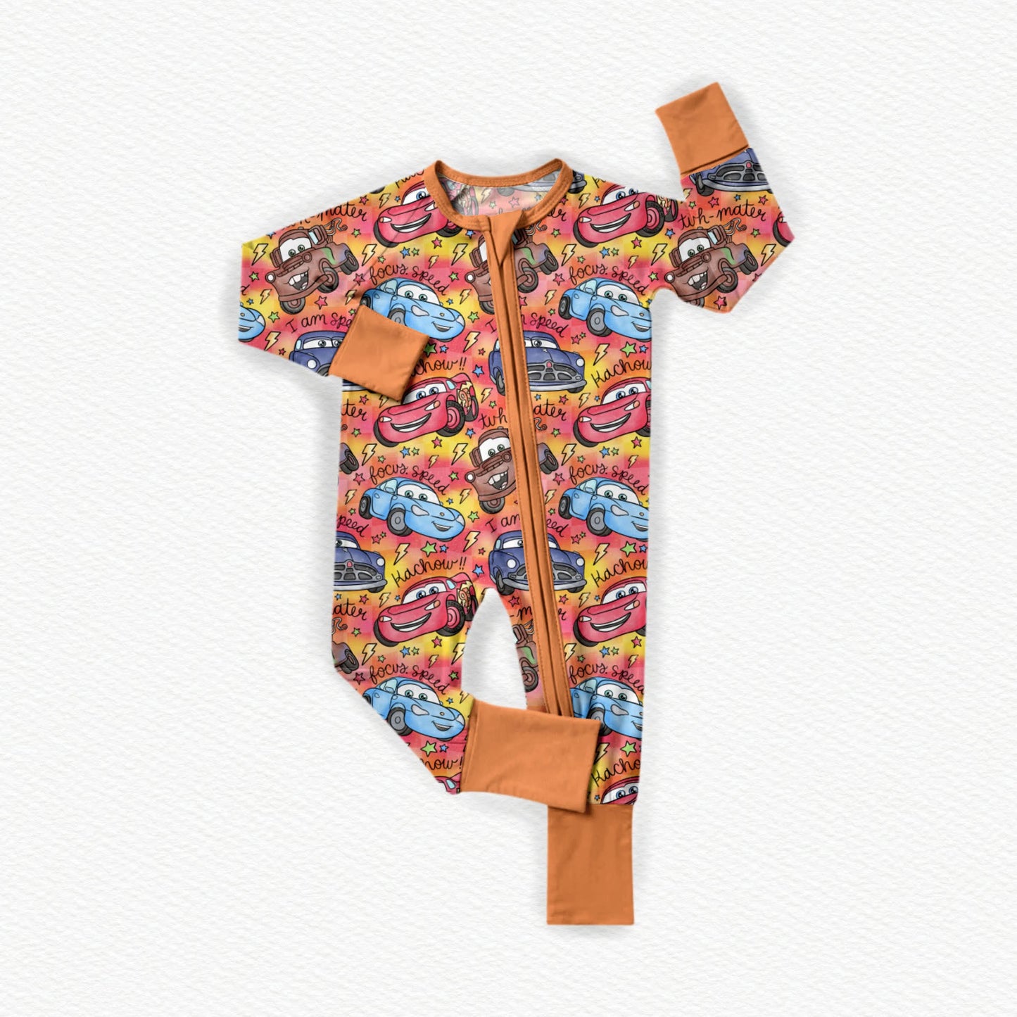 Git-R-Done Watercolor Bamboo Zippy Pajamas