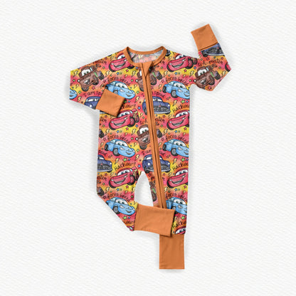 Git-R-Done Watercolor Bamboo Zippy Pajamas