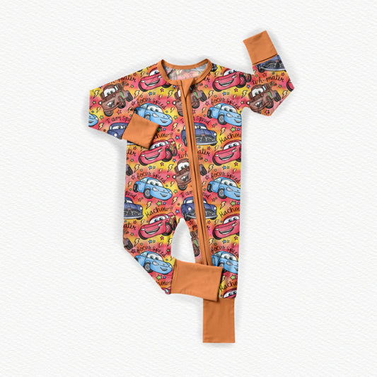 Git-R-Done Watercolor Bamboo Zippy Pajamas