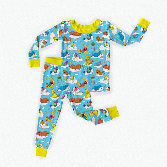 Snoozy Street Bamboo Long Sleeve Two Piece Pajama Set
