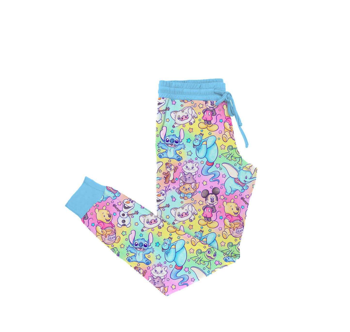Sidekick Symphony Watercolor Bamboo Adult Jogger Style Pants