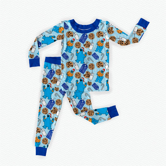 C Is For Cookie Bamboo Long Sleeve Two Piece Pajama Set