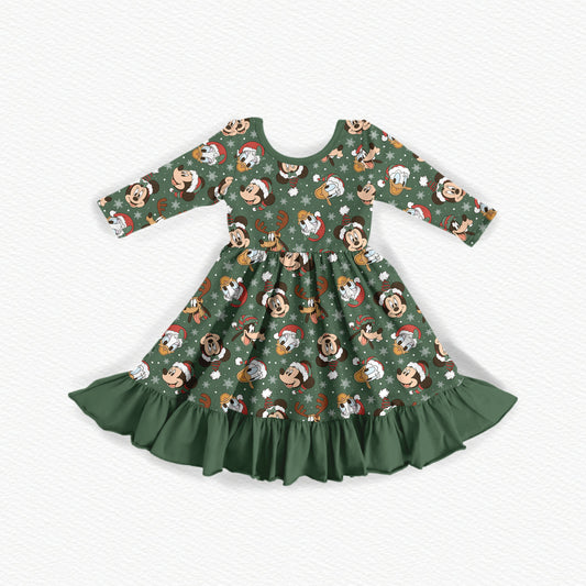 Christmas At Walt's Bamboo Long Sleeve Dress