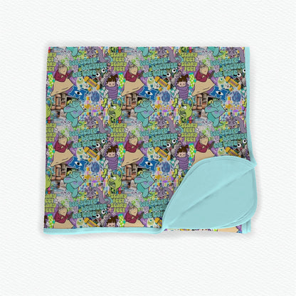 We Scare Because We Care Bamboo Blanket