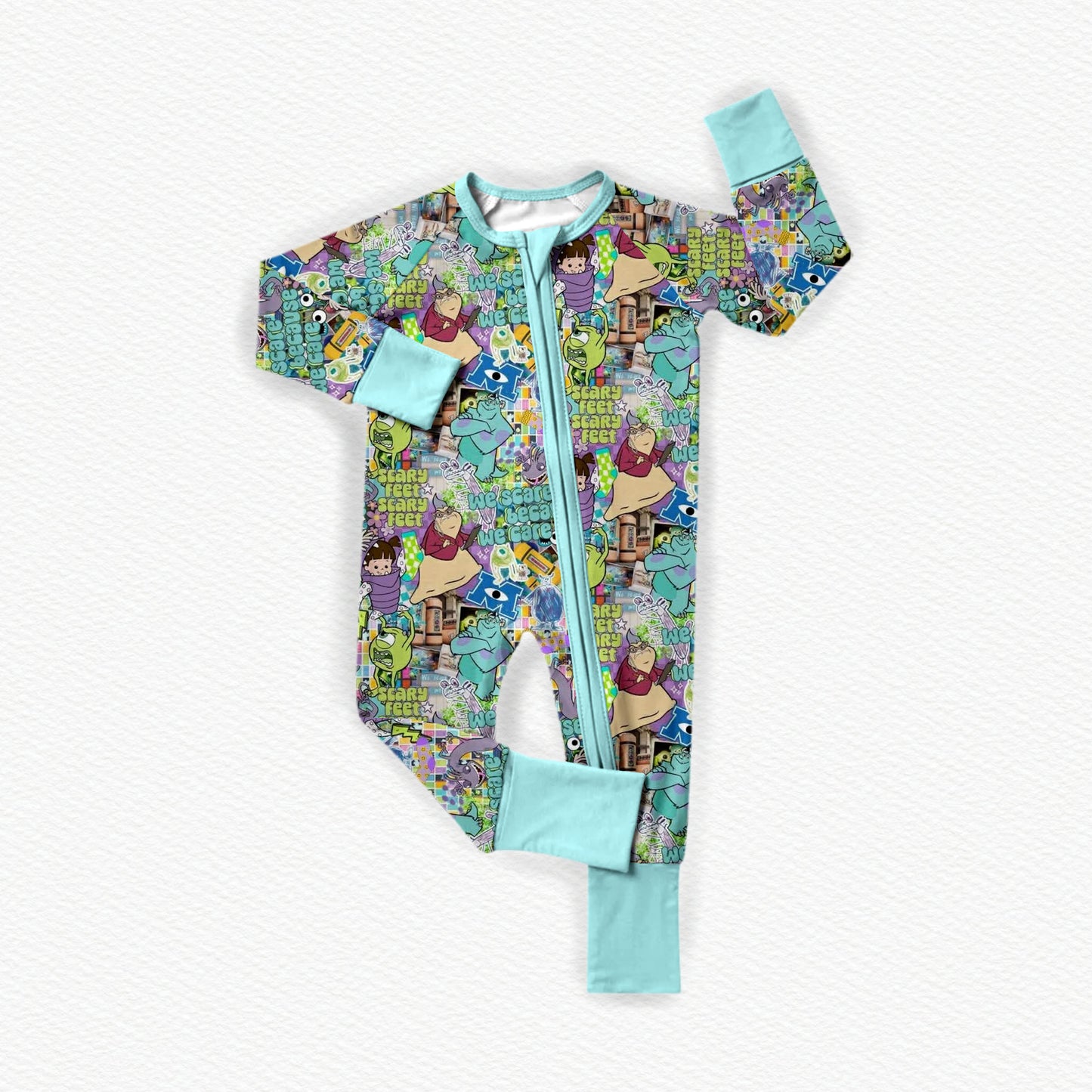 We Scare Because We Care Bamboo Zippy Pajamas