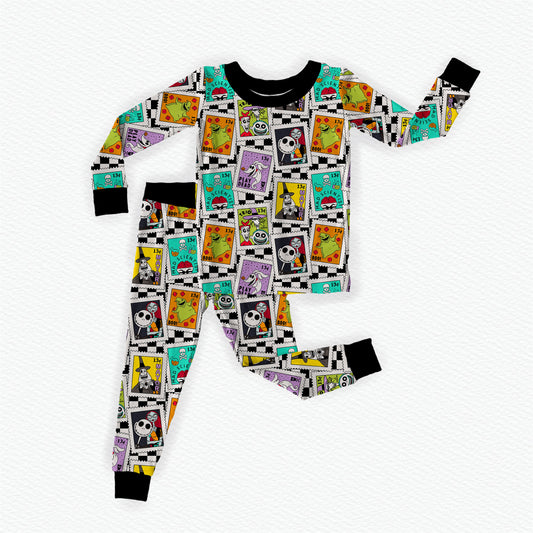 The Nightmare After Postage Bamboo Long Sleeve Two Piece Pajama Set