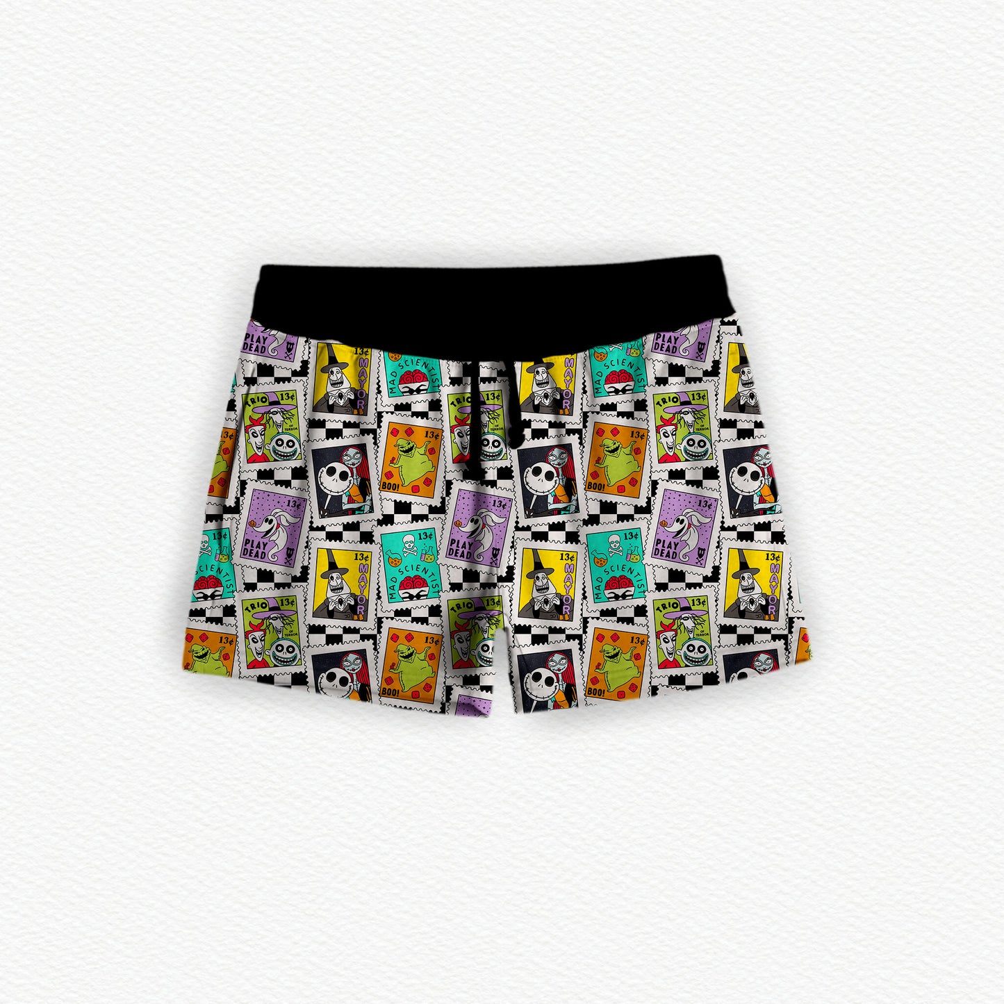 The Nightmare After Postage Bamboo Women's Pajama Shorts