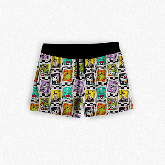 The Nightmare After Postage Bamboo Women's Pajama Shorts