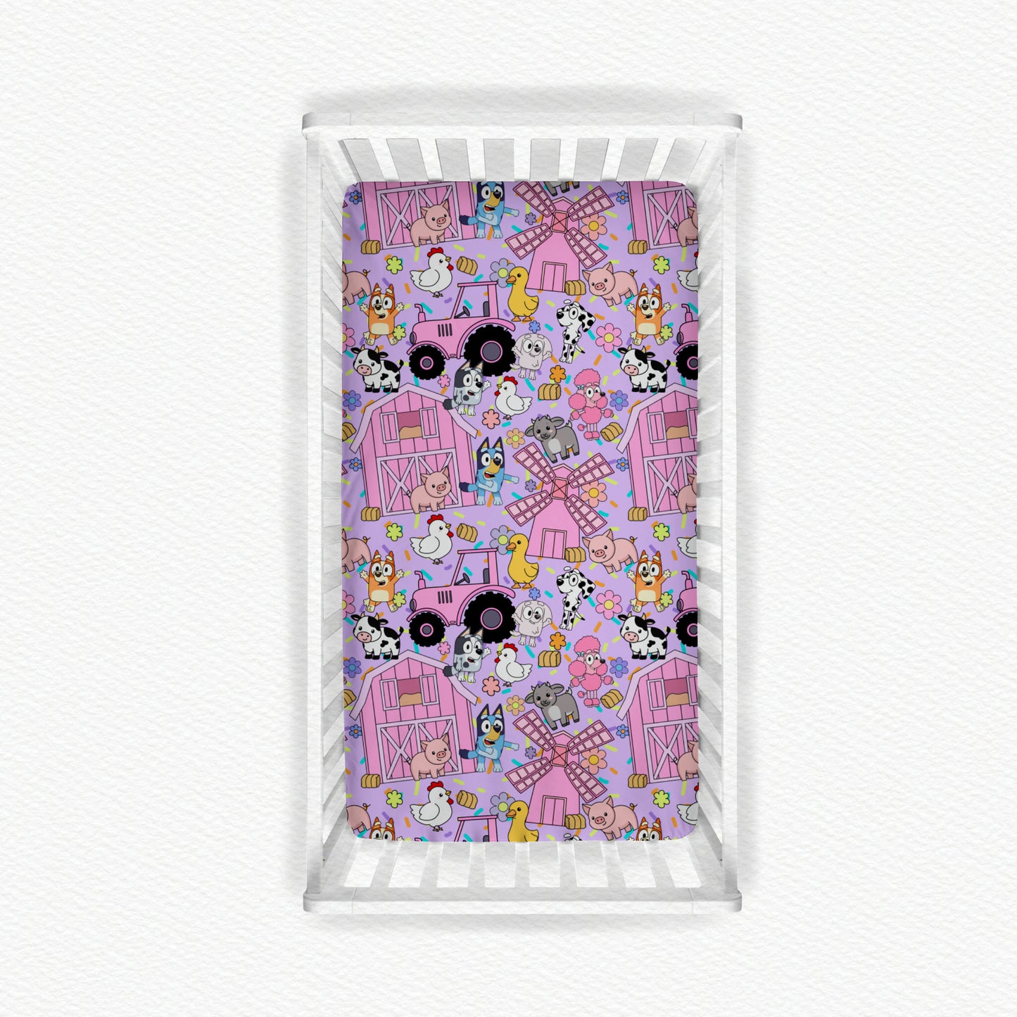 B-I-N-G-O Was Her Name-o Bamboo Crib Sheet