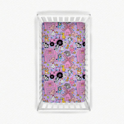 B-I-N-G-O Was Her Name-o Bamboo Crib Sheet