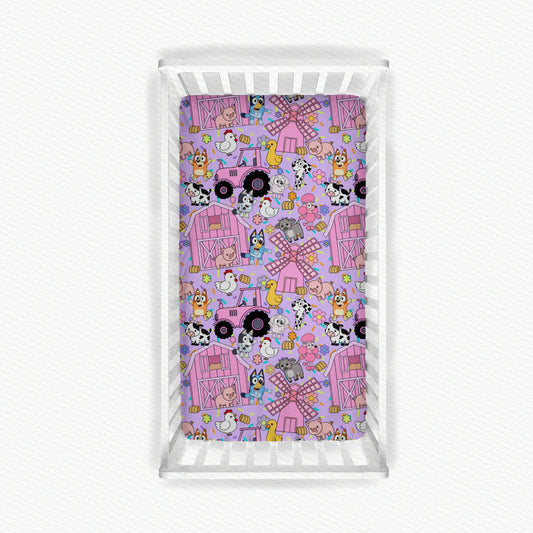 B-I-N-G-O Was Her Name-o Bamboo Crib Sheet