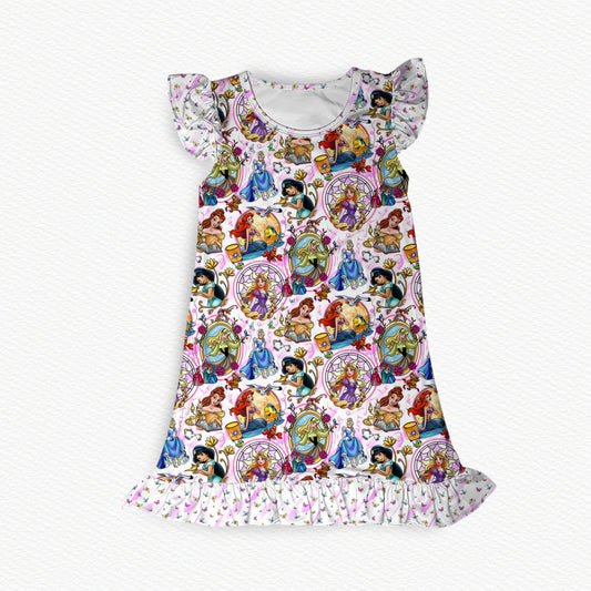 Once Upon A Time Flutter Sleeve Bamboo Short Sleeve Nightgown