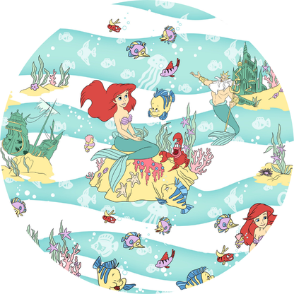 The Little Mermaid Bamboo Adult Crewneck Pullover