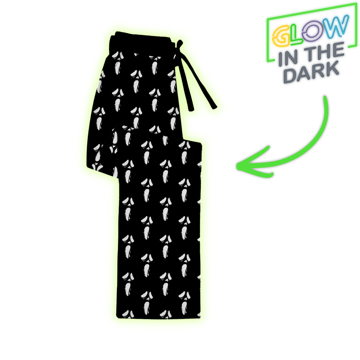 Scream GLOW! Bamboo Adult Straight Leg Pants