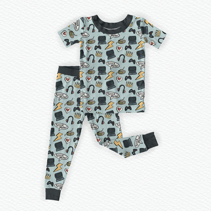 6-7 Rizz Bamboo Short Sleeve Two Piece Pajama Set
