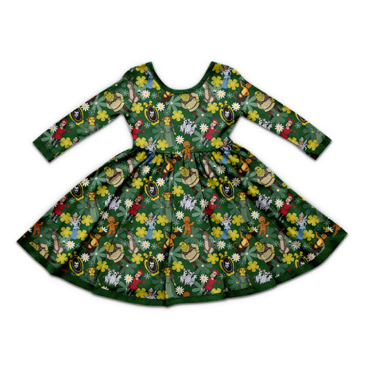 The Muffin Man? Bamboo Long Sleeve Twirl Dress