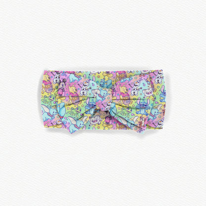 Sidekick Symphony Watercolor Bamboo Bow Headband