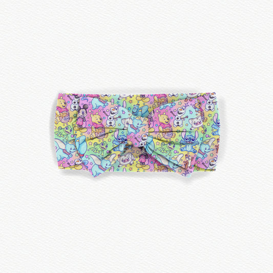 Sidekick Symphony Watercolor Bamboo Bow Headband
