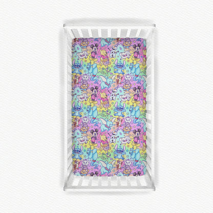 Sidekick Symphony Watercolor Bamboo Crib Sheet
