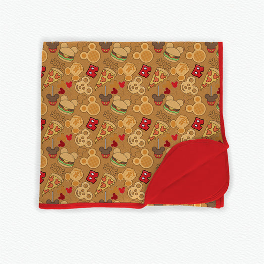 Main Street Confectionary Double Layer 50x50 Bamboo Blanket